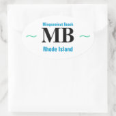 MISQUAMICUT BEACH stickers (4) (Tas)