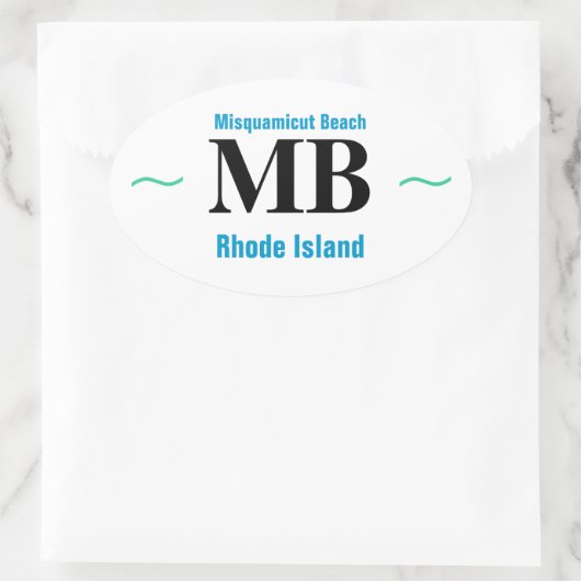 MISQUAMICUT BEACH stickers (4) (Tas)