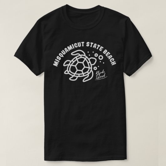 Misquamicut State Beach Rhode Island Zeeschildpad T-shirt (Design voorkant)
