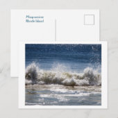 Misquamicut Surf Briefkaart (Voorkant / Achterkant)