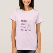Miss 2 mrs. t-shirt (Voorkant)