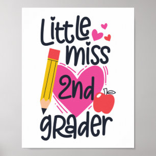 Miss 2e graad Hallo Tweede graad Poster