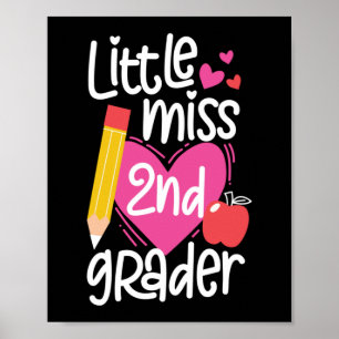 Miss 2e graad Hallo Tweede rang Poster