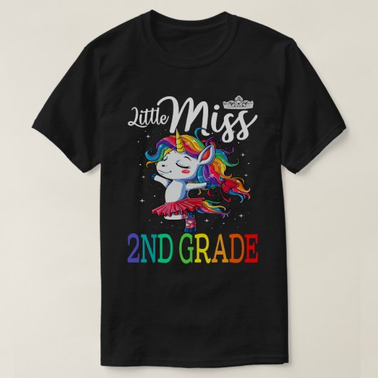 Miss 2e klas eerste dag schoolmeisjes Gi T-shirt (Design voorkant)