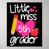 Miss 5e graad eerste dag van Hallo vijfde grage Poster (Voorkant)