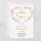 MISS AAN MEVROUW S. - Sakura Bridal Shower Kaart (Voorkant)