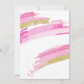 Miss aan Mrs Bridal Shower Uitnodiging (Achterkant)