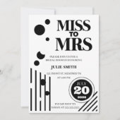 Miss aan Mrs Bridal Shower Uitnodiging (Voorkant)