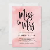 Miss aan Mrs Bridal Shower Uitnodiging (Voorkant)