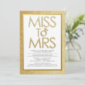 Miss aan Mrs. - Bridal Shower Uitnodiging (Staand voorkant)