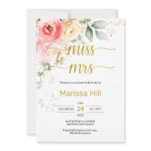 MISS AAN MRS. - Floral Bridal Shower