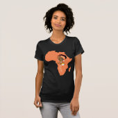 Miss Afrika | Trotse Afro Meisje | T-shirt (Voorkant volledig)
