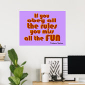 Miss alle Fun. Poster (Thuiskantoor)