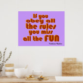 Miss alle Fun. Poster (Keuken)