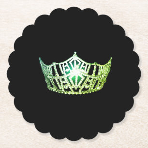Miss America Apple Crown Sclpd Paper Onderzetters