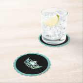 Miss America Aqua Crown Sclpd Paper Onderzetters (Insitu)