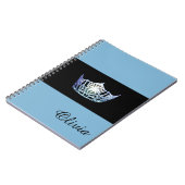 Miss America Baby Blue Crown-laptop - Aangepaste n Notitieboek (Linkerzijde)