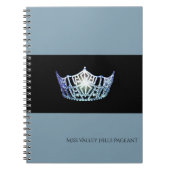 Miss America Baby Blue Crown Notitieboek - Aangepa (Voorkant)
