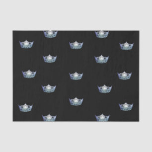 Miss America Baby Blue Crown Tissue Papier