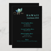 Miss America Black Shimmer Luncheon Programma Kaar (Voorkant / Achterkant)