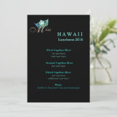 Miss America Black Shimmer Luncheon Programma Kaar (Staand voorkant)