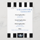 Miss America Black Stripe Luncheon Programma Kaart (Voorkant)
