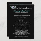 Miss America Blauwgroen Crown Awards Ball Program  (Voorkant / Achterkant)