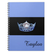 Miss America Blue Crown Notitieboek - Aangepaste n (Voorkant)