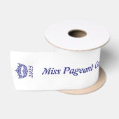 Miss America Blue Crown satijn lint (Spoel)
