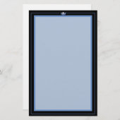 Miss America Blue Crown Stationery Paper Briefpapier (Voorkant / Achterkant)