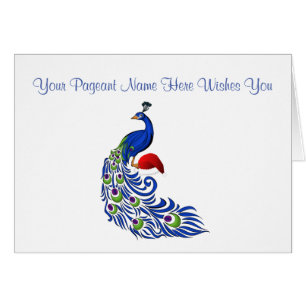 Miss America Christmas Card-Peacock Name