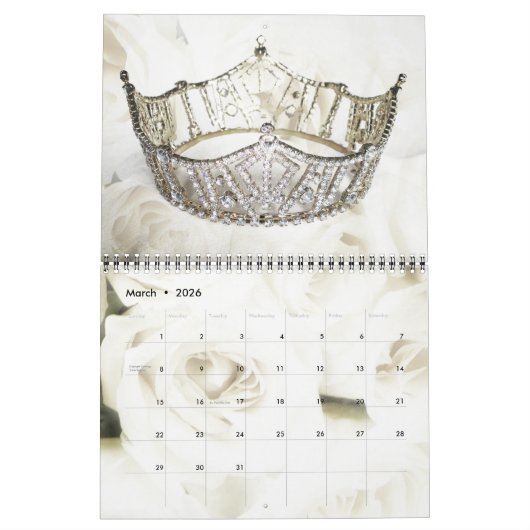 Miss America Crown Calendar Kalender (Mar 2026)