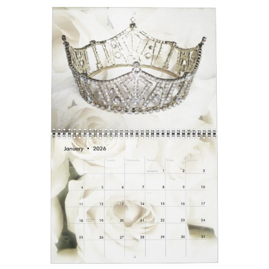 Miss America Crown Calendar Kalender (Jan 2026)