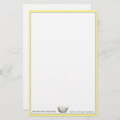 Miss America Crown & Custom Name Stationery Sheets Briefpapier (Voorkant / Achterkant)