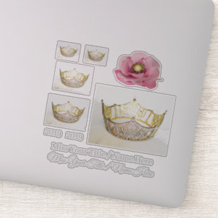Miss America Crown Custom Stickers