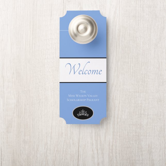 Miss America Crown door Hanger Welkomstnaam (Op knop)