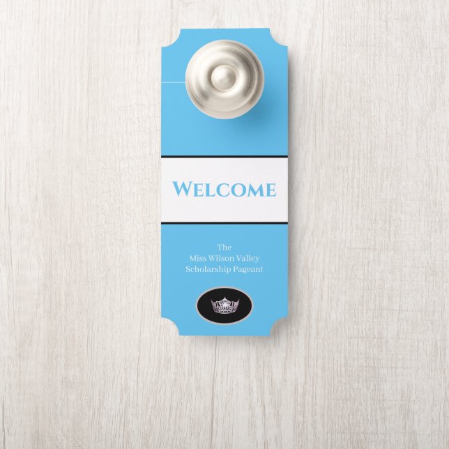 Miss America Crown door Hanger Welkomstnaam (Op knop)