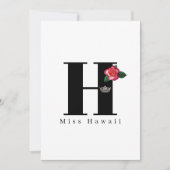 Miss America Crown Flat Note Cards-Roos Notitiekaartje (Voorkant)