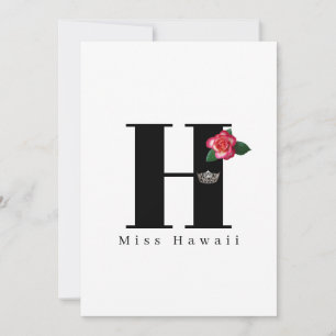 Miss America Crown Flat Note Cards-Roos Notitiekaartje