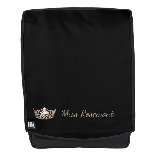 Miss America Crown gepersonaliseerde Bold Face rug Rugtassen (Voorkant)
