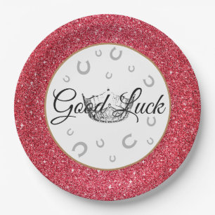 Miss America Crown Good Luck 9-inch papieren Borde Bordje