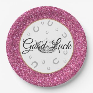 Miss America Crown Good Luck 9-inch papieren Borde Bordje