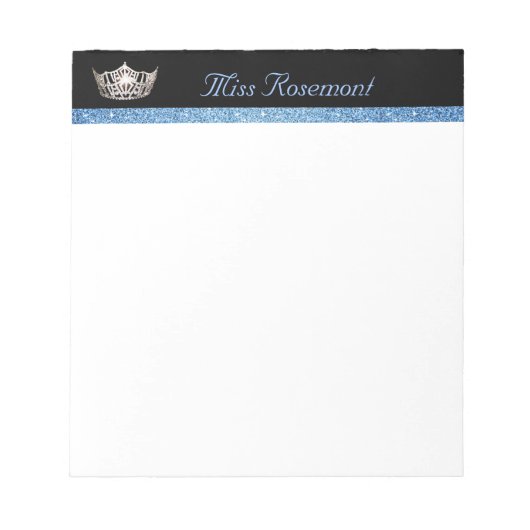 Miss America Crown Notepad Notitieblok (Voorkant)