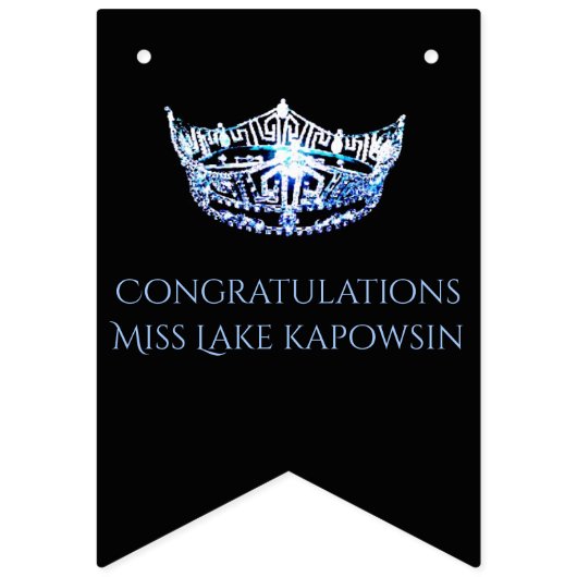 Miss America Crown Party Bunting Banner (Tweede vlag)