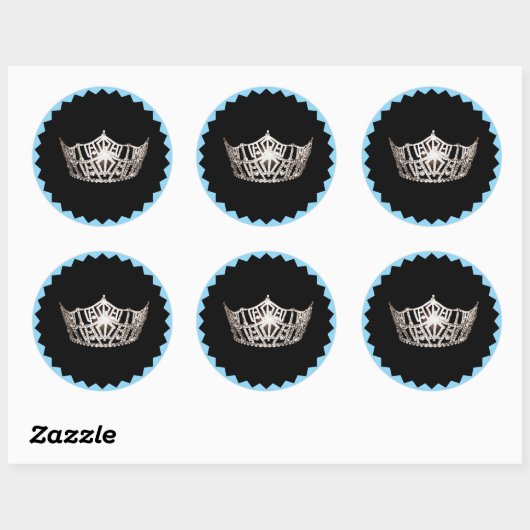 Miss America Crown Stickers (Vel)