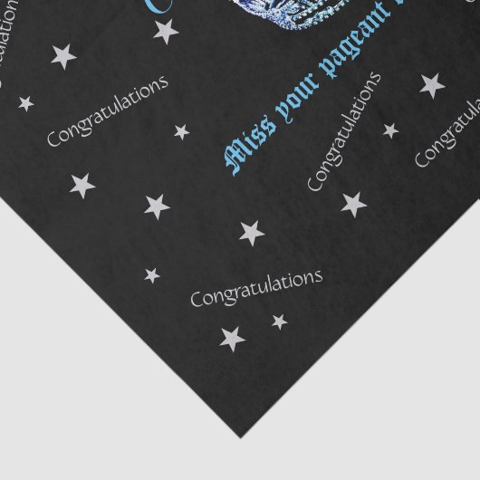 Miss America feliciteert Tissue Paper Tissuepapier (Detail)