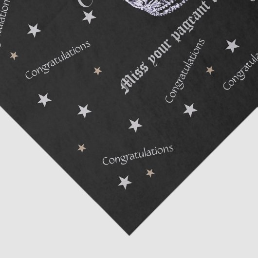 Miss America feliciteert Tissue Paper Tissuepapier (Detail)