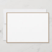 Miss America Flat Note Kaart-Gold Crown/Beige Notitiekaartje (Achterkant)