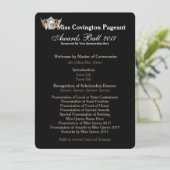 Miss America Gold Crown 2 Awards Ball Program Kaar Programmakaart (Staand voorkant)