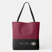 Miss America Gold Crown Canvas tas LRGE Crimson (Achterkant)